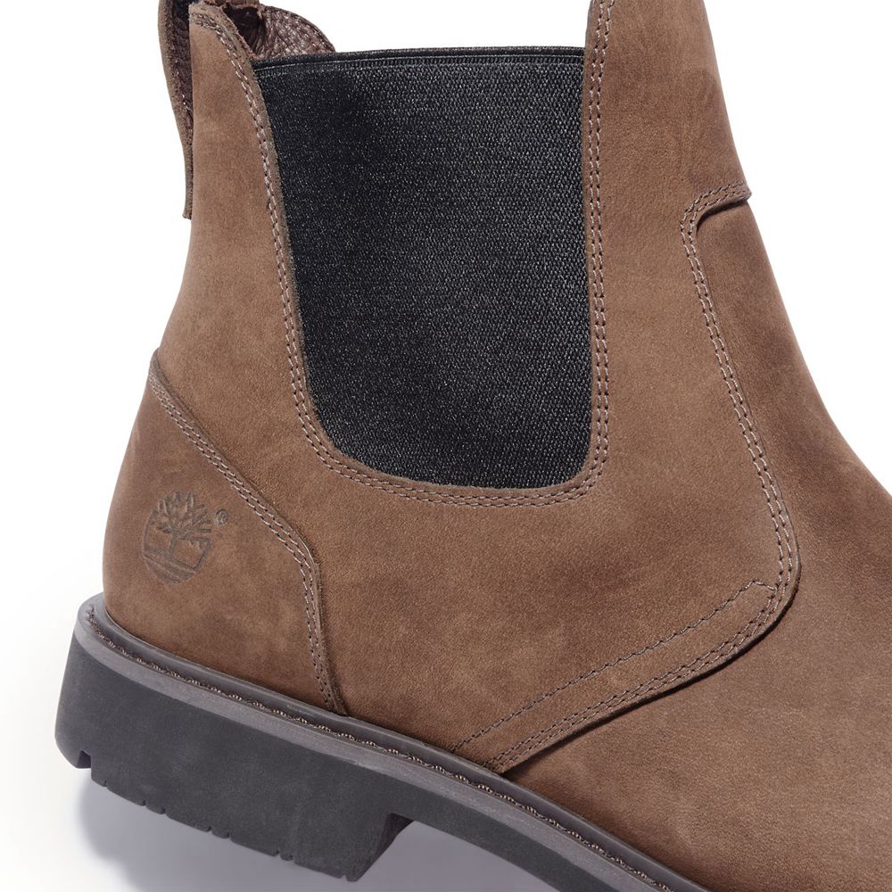 Timberland Chelsea Μποτακια Ανδρικα Καφε - Stormbuck - Greece 3065419-JV